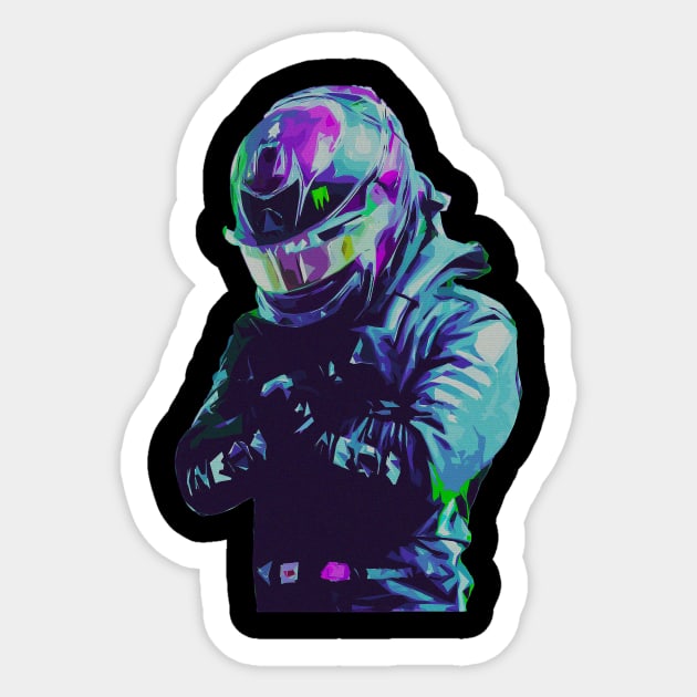 Lewis Hamilton F1 Black Panther Sticker by VictorVV